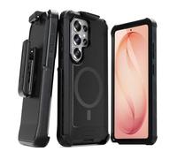 MOTIVE Designed for s26 Ultra Case with Belt Clip, Magnetic Case Magsafe Compatible, Heavy Duty and Quad Layer Military Grade Protection for s26 Ultra Holster, 6.9" | Black