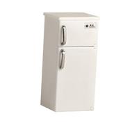 MotiveTech 1:12 Scale Dollhouse Refrigerator, Miniature Furniture, Educational Dollhouse Accessory for Ages 3+, white