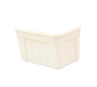 MotiveTech 1:12 Scale Dollhouse Storage Box Scenery Supplies Simulation Container with Lid, White