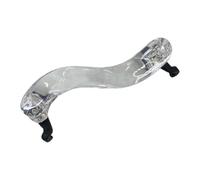MotiveTech 1/2 3/4 Violin Shoulder Rest, Improved, High Strength, Non-Slip, Ergonomic Comfort, Transparent Violin Accessory, black