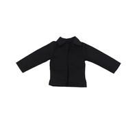 MotiveTech 1:6 Action Figure Clothes, Doll Costume Oversized, Mini Casual Wear Resistant Dress up Miniature Clothing for 12" Male Dolls, Black