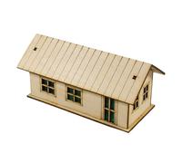 MotiveTech 1/60 Scale Miniature House with Mini Accessories, Unique Scenery, Handmade 3D Model, Architectural Diorama, Tabletop, Style E