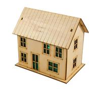 MotiveTech 1/60 Scale Miniature House with Mini Accessories, Unique Scenery, Handmade 3D Model, Architectural Diorama, Tabletop, Style D