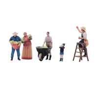 MotiveTech 1/64 Miniature Figures Mini Models The Farm Family Collectibles Tiny DIY Projects Layout Prop Miniature People Figurines