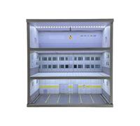 MotiveTech 1/64 Model Car Display Case, Toy Car Display Case, Garage, Diorama, Micro Landscape, Display Case, Organizer, Miniature Scenario, Style E