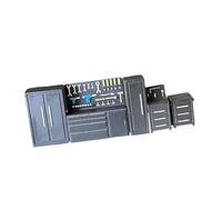 MotiveTech 1/64 Scale Workbench Set, Tool Cabinet, Diorama Model, Garage Accessories, Realistic, Workshop set