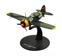 MotiveTech 1/72 Model Detailed Historic Warplane Alloy Aircraft Realistic Details WW2 Fighter Plane Model, F2a Buffalo