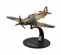 MotiveTech 1/72 Scale Detailed Hurricane Fighter Model, Historic Warplane Alloy Diecast Aircraft, Realistic Panel Lines and Decals, Collector’s Display Model for Home or Office, Hurricane