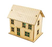 MotiveTech 1/72 Scale Miniature Wooden House, Creative Hobby Toy, Mini Architectural Scene, Landscape Model, for Adults, Style B