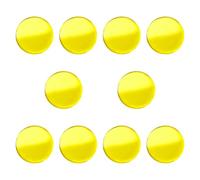 MotiveTech 10 Billiard Cue Pads, Lightweight, 0.43 Inch, for Club, Bar, And Outdoor Practice, yellow