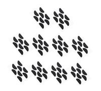 MotiveTech 10 Sheets Eyeglass Nose Pads Self- EVA Foam Thick Soft Comfortable Pads Suitable for Eyeglasses Sunglasses, D Shaped Black