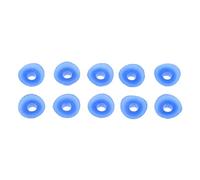 MotiveTech 10Pcs Air Valve Stem Mud Guard Silicone Rubber Cap Universal, Blue