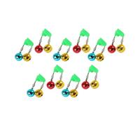 MotiveTech 10x Fishing Rod Lure Alarm Bells, Fishing Indicator, Twin Bells, Outdoor Alarm Bells, Colorful Clip