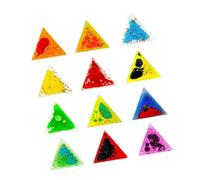 MotiveTech 12 Pieces Liquid Motion Toys, Sensory Gel Products for Children and Teens, Triangle