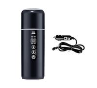 MotiveTech 12V 24V Car Electric Kettle Electric Insulation for Outdoor School Car Travel, black