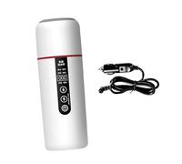 MotiveTech 12V 24V Car Electric Kettle Electric Insulation for Outdoor School Car Travel, White