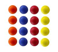 MotiveTech 16 Pieces Multi Colors PU Foam Golf Training Balls for Backyard 1.65inch
