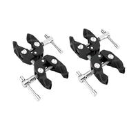 MotiveTech 2 Camping Tent Pole Fixing Clips, Tarpaulin Pole Holders, Tent Pole Brackets, Pipe Stands for Fishing