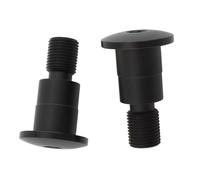 MotiveTech 2 Motorcycle Handlebar End Mirror Adapter M16 Thread Aluminum Alloy Parts CNC Process, Black