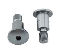 MotiveTech 2 Motorcycle Handlebar End Mirror Adapter M16 Thread Aluminum Alloy Parts CNC Process, Grey