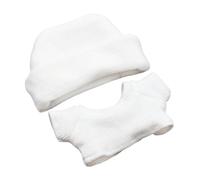 MotiveTech 2-piece Clothing Set for 17/15 Cm Doll Outfits. Unique DIY Doll Costume. Hat And Top for 15 Cm/17 Cm Dolls, white