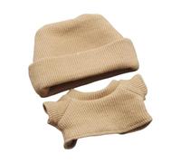 MotiveTech 2-piece Clothing Set for 17/15 Cm Doll Outfits. Unique DIY Doll Costume. Hat And Top for 15 Cm/17 Cm Dolls, Khaki