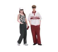 MotiveTech 2 Pieces 1/64 Miniature Figures Miniature People Figurines Tiny Small Decoration Mini Models Trains Architectural Models