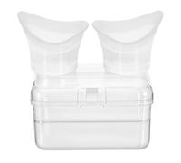 MotiveTech 2 Pieces Silicone Eye Wash Cups Eye Cleaning Cups Tool Measuring Cup for Cleaning, Gray