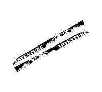 MotiveTech 2 Pieces Sticker Decoration Easy Installation Gift Car Decals Auto Stickers for Automotive Truck RV, Black