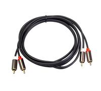 MotiveTech 2 RCA Male to 2 RCA Male Cable,Auxiliary Cable,Sturdy,Compact Multipurpose Audio Cord Stable for Home Speakers Mixer, 300cm