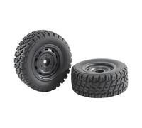 MotiveTech 2x 1/16 RC Car Tires, Easy Fitting, 6035 82 Mm, Lightweight, Professional RC Spare Parts, Direct Replacement for Parts with The Number 16103
