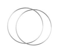 MotiveTech 2x Metal Wreath Rings Wall Hangings Craft Multifunctional for Birthday, Multi, Diameter 45 cm