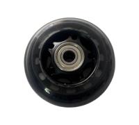 MotiveTech 3 Inch Diameter Rollers for Rowing Machine Seat Replacement Parts, Black