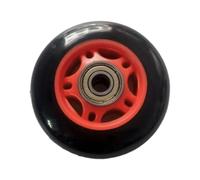 MotiveTech 3 Inch Diameter Rollers for Rowing Machine Seat Replacement Parts, Red