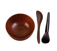 MotiveTech 3 Pieces DIY Wooden Bowl with Brush