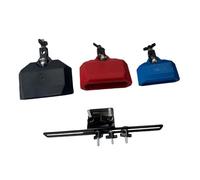 MotiveTech 4" 5" and 6" Cowbell Latin Percussion Instrument Drum Block Musical Percussion Blocks for Teaching, blue red black