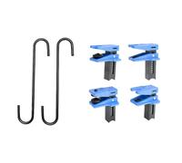 MotiveTech 4 Pieces Car Brake Line Clamp, Universal Component Parts, Heavy-Duty Repair Stopper for Rail Hose, Clamp with Hook