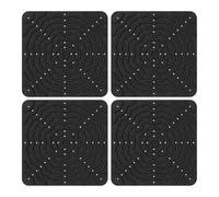 MotiveTech 4 Pieces Nesting Pads Nesting Box Inserts Chicken Laying Mats Poultry Nesting Pads with Soft Surface to Promote Egg Laying for Chicken Coops And, Black