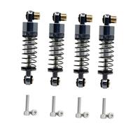 MotiveTech 4 Pieces Shock Absorber Damper RC Vehicle Accs Aluminum Sturdy for 1:24, grey