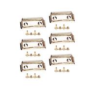 MotiveTech 6 Pieces Mountable Clipboard Clips Heavy Duty Clipboard Clamp Stationery Plate