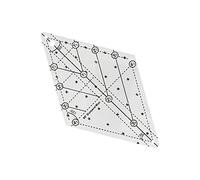 MotiveTech 60-degree Diamond Quilt Pattern. Quilt Patterns. Lightweight And Seamless Sewing Ruler for Stitchers, Medium