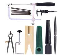 MotiveTech 8 Pieces Band Making Tool Kit Metalworking Band Forming Rod with Sizer Precision Jewelry Tools Set for Hobbyists, Home Workshop