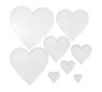 MotiveTech 8 Pieces Stencil Drawing Line Embroidery Pattern Geometric Pattern Template