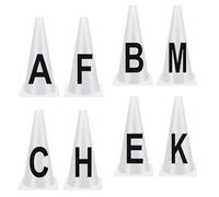 MotiveTech 8x Dressage Cones Sturdy Equipment Equestrian Athletes Sports Events Stable