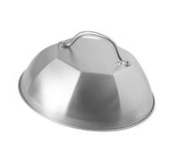 MotiveTech 9 Inch Cast Iron Skillets with Lids for Cooking, Ergonomic Stainless Steel Handle, Food Grade, Dome for