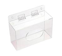 MotiveTech Acrylic Glove Box Holder Wall Mounted Glove Station Clear for Salon Shoe Cover Bathroom