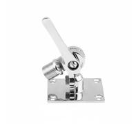 MotiveTech Adjustable Antenna Mount Stainless Steel Bracket Base Holder Support Double Axis Angle Adjustability for Secure Marine Installation Suitable for yachts boats sailing docking