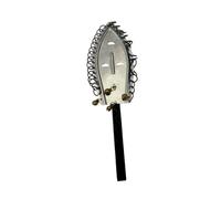 MotiveTech African Percussion Instrument Metal Handheld Percussion Accessory Lightweight Shaker with Bells for Dancers, Drumming Circles
