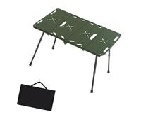 MotiveTech Aluminum Alloy Camping Table, Compact, Spacious, Foldable, Stable Beach Table for Sand, Accessories for, Barbecue, Hiking, Picnic, Green