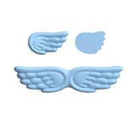 MotiveTech Angel Wing Keyboard Mice Wrist Cushion Ergonomic Hand Rests Set Desk Elbow Pad for Laptop Typist Home Study Workers, Blue